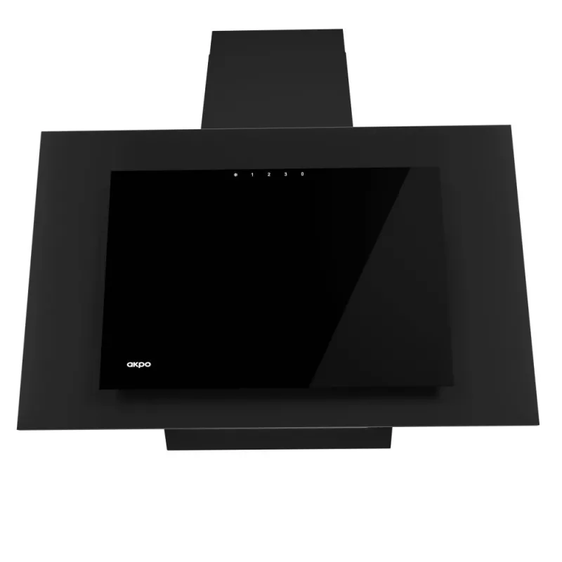 Kamin-Dunstabzugshaube AKPO WK-4 NERO 2.0 50, 500 mm, max. 300 m³/h, LED, T300 Kohlefilter