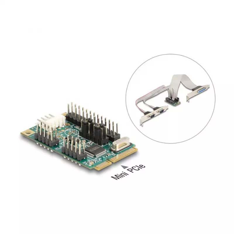 DeLOCK 95277 Interner Parallel RS-232 Mini PCI Express Adapter Grün