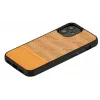 Handyhülle Man and Wood für iPhone 12 mini, Fischgrät arancia schwarz