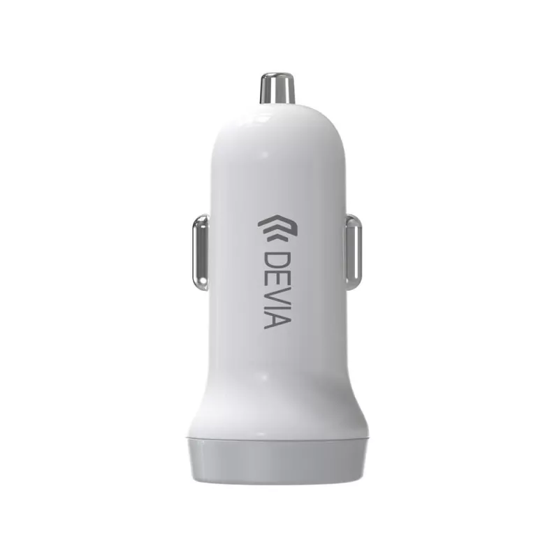 Auto-Ladegerät Devia Smart Series Lightning 5V 3,1A Dual USB Weiß