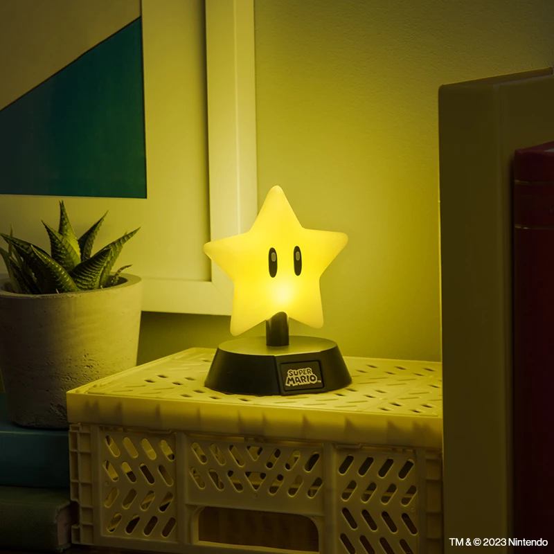 Tischleuchte Paladone Super Mario Super Star Icon Light — dekoratives LED-Nachtlicht