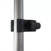 Stockhalter für Krücken, am Rollstuhl montierbar
