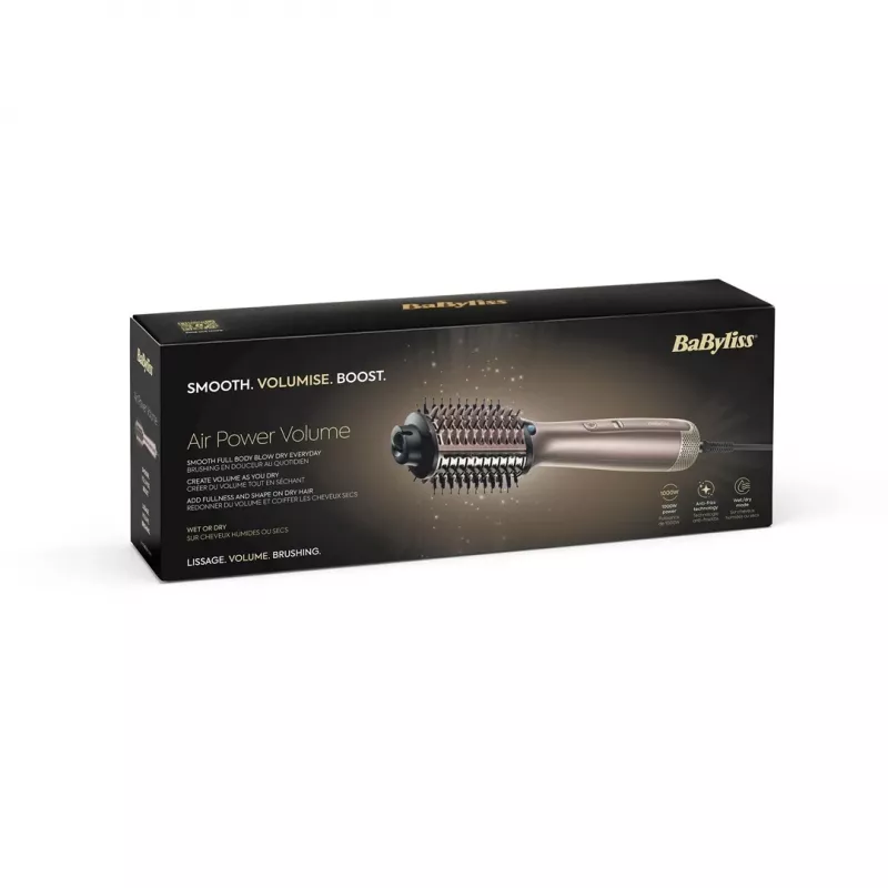 BaByliss AS95E Air Leistung Volume Heißluftbürste Champagne 1000 W