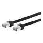 METZ CONNECT Ultraflex500 - Patchkabel - RJ-45 (M) zu RJ-45 (M) - 1,0 m - 6,4 mm - SFTP, PiMF - CAT 6 - geschirmt, halogenfrei - Schwarz (13084V1000-E)