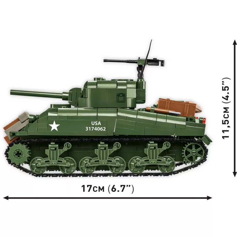 Bausteine M4A1 Sherman 663 Teile