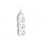 Tracer PowerCord Verlängerungskabel, 3 Steckdosen, 3 m, Weiß