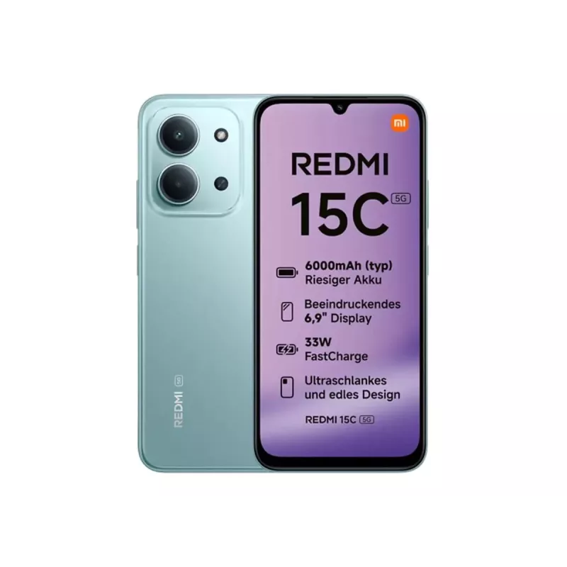 Xiaomi Redmi 15C 5G - 5G-Smartphone - Dual-SIM - RAM 8 GB / Interner Speicher 128 GB - microSD-Slot - 6,9 Zoll - 1600 x 720 Pixel (120 Hz)