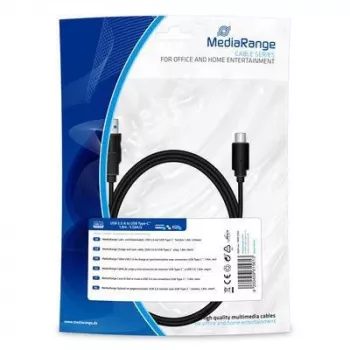 USB-Kabel MediaRange MRCS182 USB 3.2 Gen 1 1,8 m USB A USB C Schwarz