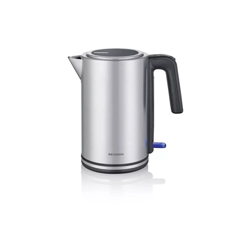 Wasserkocher SEVERIN WK 3449 — 1,7 L, 2400 W, Edelstahl/Kunststoff, schwarz-silber