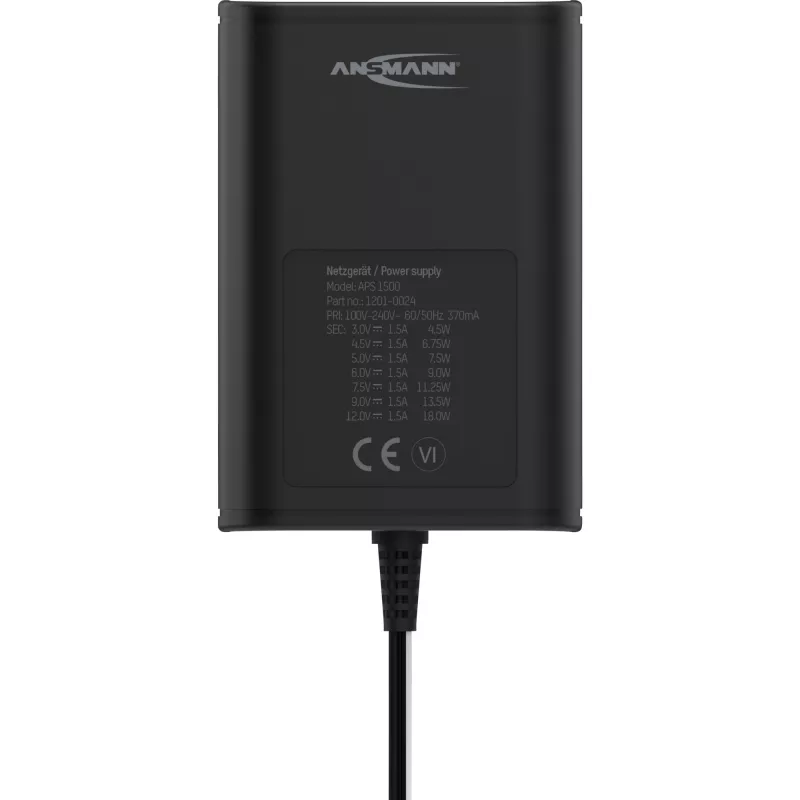 Ladegerät Ansmann APS 1500 Universal Schwarz