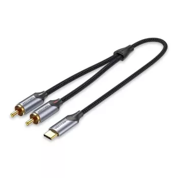 Vention USB-C auf 2RCA Stecker Audiokabel, 1m