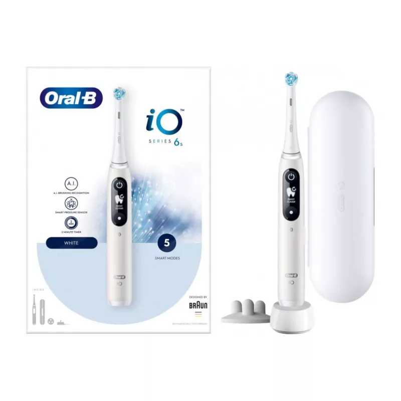 Braun Oral-B iO6 Series Elektrische Zahnbürste Weiß