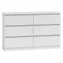 Topeshop M6 120 BIEL 2X3 Kommode