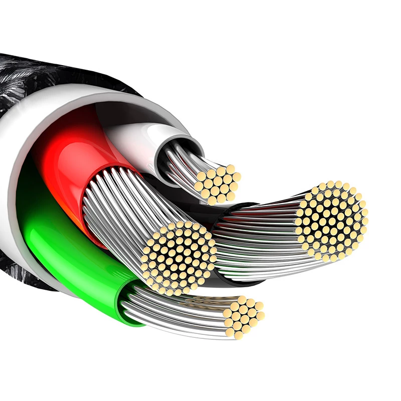 Baseus CALWJ-A01 Lightning-Kabel 2 m Schwarz 2,4 A
