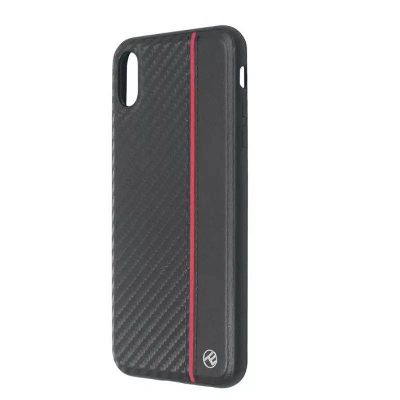 Handyhülle Tellur Cover für iPhone XS Max – schwarzes Carbon-Finish