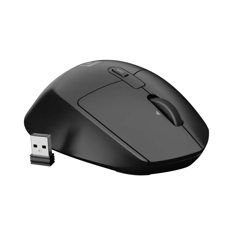 Kabellose Maus NATEC KITE NMY-2347, bis zu 4000 DPI, leise Klicks, neigbares Scrollrad, schwarz