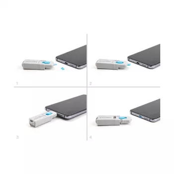 Portblocker DeLOCK 20949 Micro-USB-Buchse 10er-Pack blau