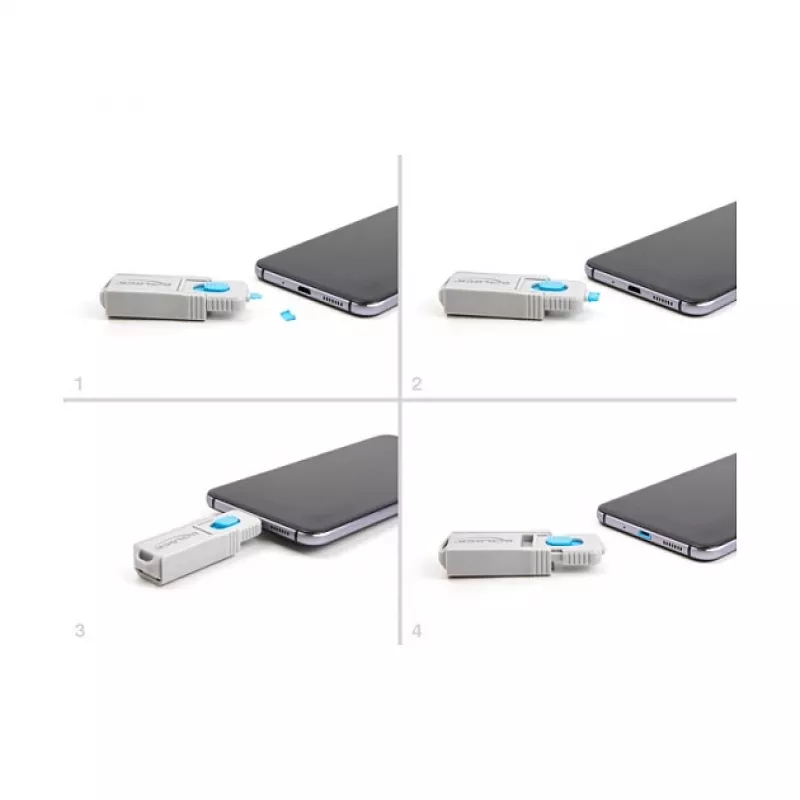 Portblocker DeLOCK 20949 Micro-USB-Buchse 10er-Pack blau