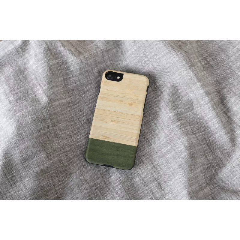Handyhülle man and wood für iPhone 7/8 – Bambuswald Schwarz