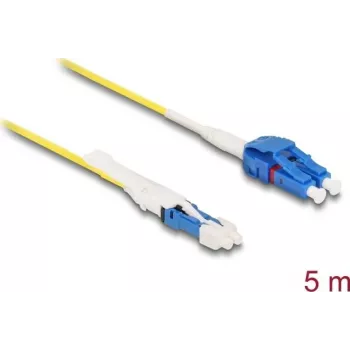 Glasfaserkabel DeLOCK CS Stecker auf LC Duplex OS2 Uniboot 5m