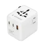 Reise-Netzteil GEMBIRD TPA-1A2C20-01-W — 20 W, USB-A (18 W) + 2× USB-C (20 W), Stecker Typ E, weiß
