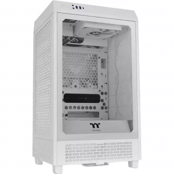 Thermaltake The Tower 200 Micro-Tower Mini-ITX-Gehäuse mit Sichtfenster weiß