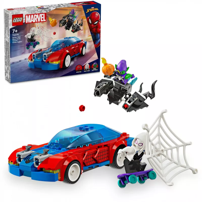 Lego Marvel 76279 Spider-Man Rennwagen & Venom Green Goblin Bau-Spielset