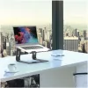Laptopständer Port Designs 901103 — Aluminium und Schwarz, für Laptops bis 15,6 Zoll, Breite 260 mm, Tiefe 145 mm, Höhe 225 mm
