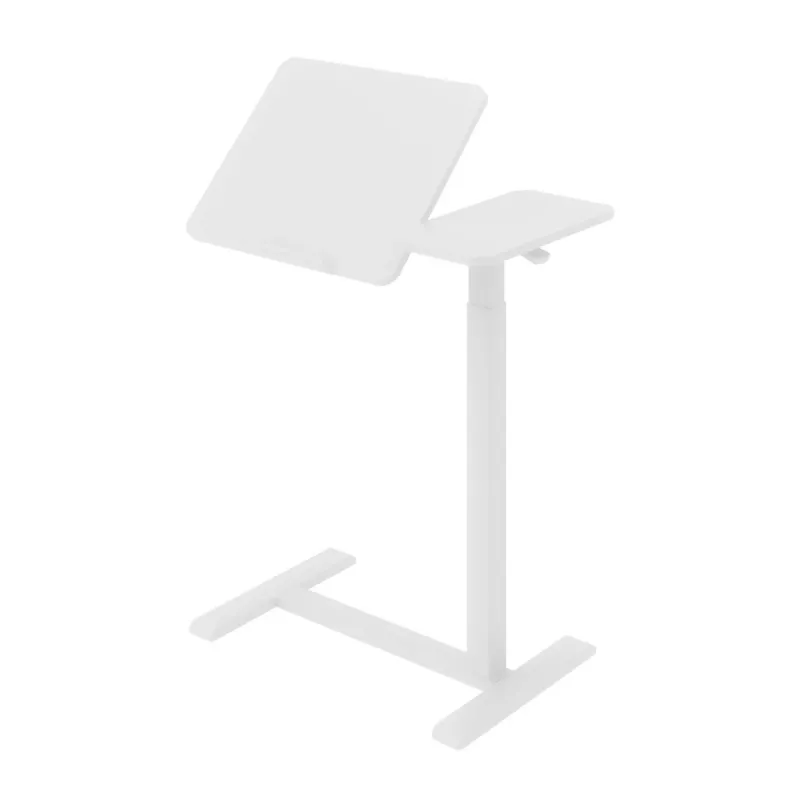 Maclean mobiler Schreibtisch/Laptop-Ständer, weiß, Höhenverstellung 76-109 cm, max. 30 kg, MC-120 W