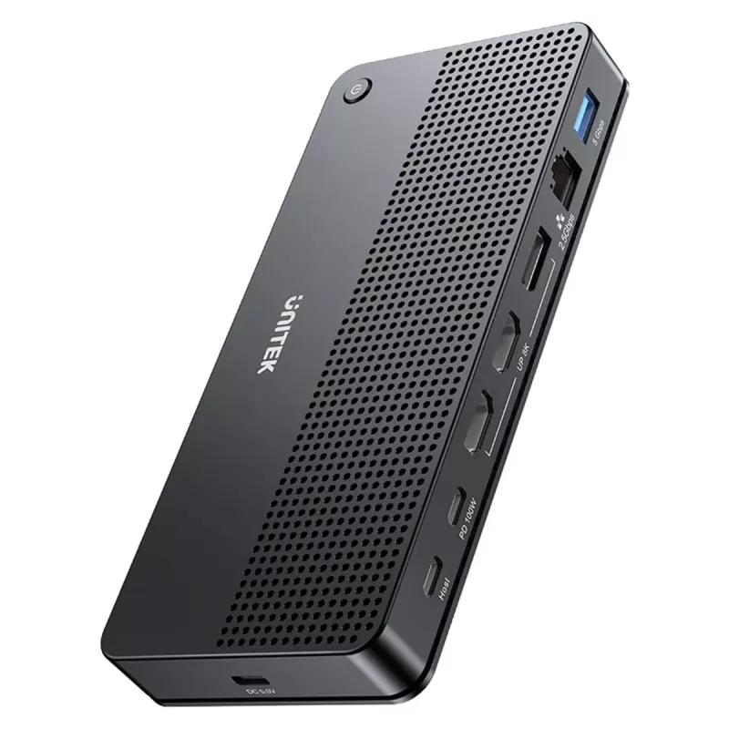 Dockingstation UNITEK D1104A01 USB4 Kabelgebunden 100 W Power Delivery