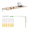 Wandmontiertes Klappregal MACLEAN MC-128 WD 100×40 cm Holzoptik