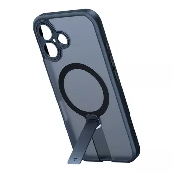 Torras Pstand Spin Hülle für iPhone 16 (Schwarz)