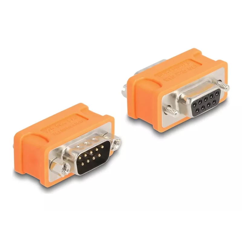 DeLOCK D-Sub 9 CAN-Bus-Adapter 120 Ohm Widerstand Orange
