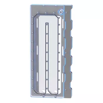 Distro Plate Triton Wraith 2.0 Elite — Distro Plate, silberne Oberfläche