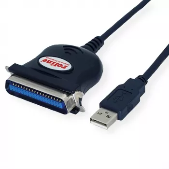 ROLINE 12.02.1092 Kabeladapter IEEE 1284 USB-A Schwarz (12.02.1092)