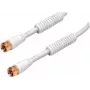 Koaxialkabel e+p FA 201 G 1,5 m F Weiß
