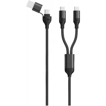 USB-Kabel 2GO 797367 1,2 m USB A/USB C 2 x USB C Schwarz