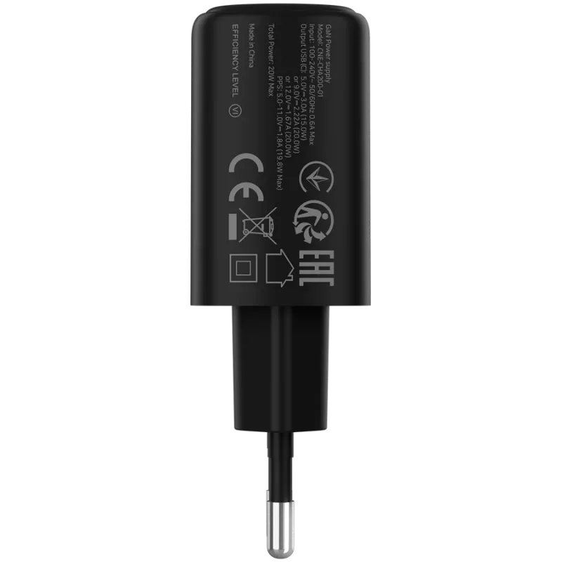 CANYON Ladegerät OnCharge 200 20W 1xPD EU Schwarz