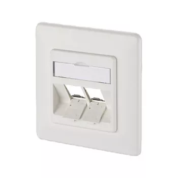 METZ CONNECT BTR E-DAT Modul 8/8(8) UP leer - Anschlussdose, Unterputz - Reinweiß, RAL 9010 - 2 Ports (1309151002-E)