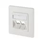 METZ CONNECT BTR E-DAT Modul 8/8(8) UP leer - Anschlussdose, Unterputz - Reinweiß, RAL 9010 - 2 Ports (1309151002-E)