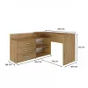 Eck-Computertisch Topeshop DANY ANT/ART KPL L-Form Spanplatte