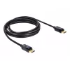 DisplayPort-Kabel DeLOCK 82424 3m Stecker-Stecker Gold Schwarz