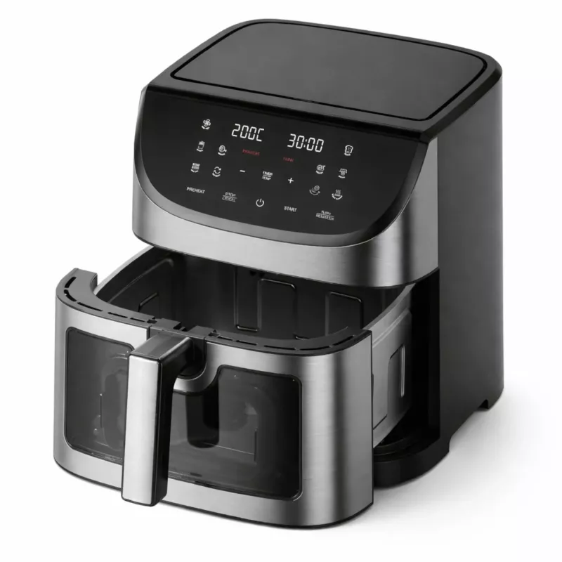 Extralink Heißluftfritteuse Air Fryer ölfrei 8L 1800W 200 Stopp