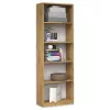 Bücherregal Top R40 ARTISAN, Eiche, 5 Regale, 400×300×1820 mm, Spanplattenrahmen