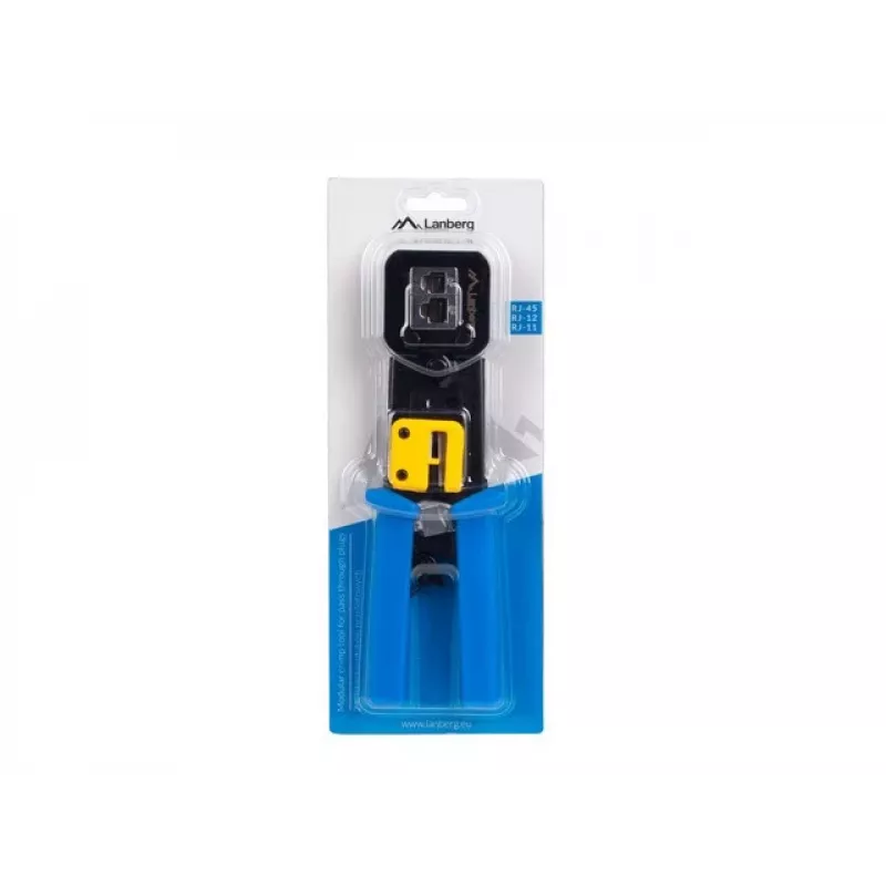 Crimpwerkzeug LANBERG NT-0204 für RJ-45-Stecker, Schwarz/Blau, 272×110,5×30 mm, 140 g