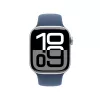 Apple Watch S10 Aluminium Cellular 42mm Silber (Sportarmband Denim) S/M