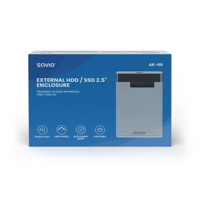 HDD/SSD-Gehäuse Savio AK-66