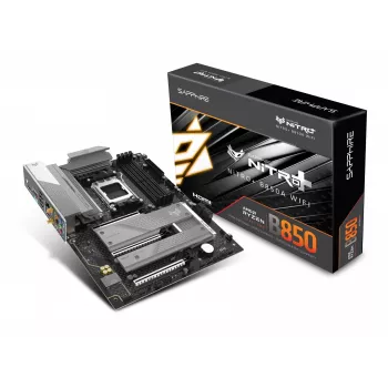 Motherboard Sapphire NITRO+ B850A WIFI 7 AMD B850 Sockel AM5 micro ATX, DDR5, 4 DIMM, 256GB, Wi‑Fi 7, 2.5GbE