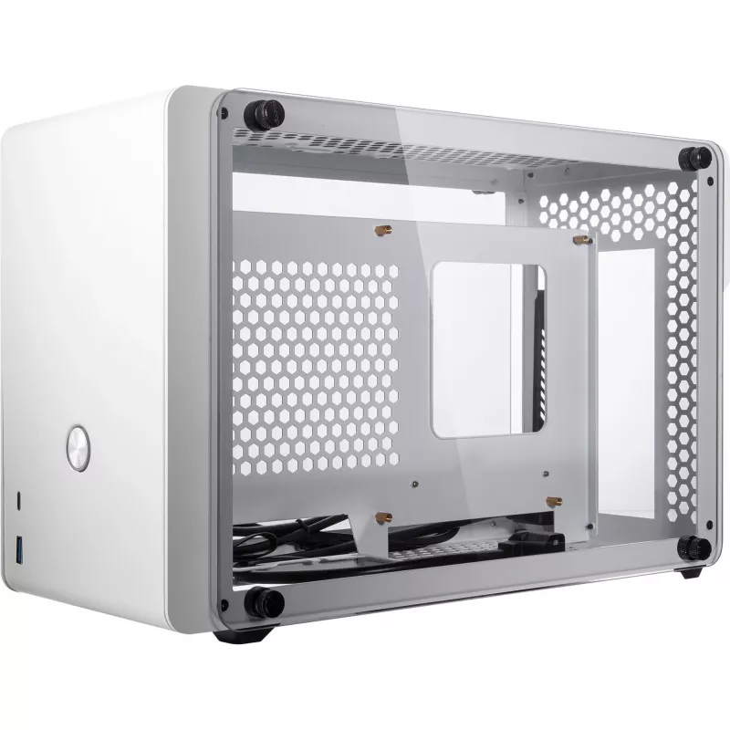 RAIJINTEK Ophion Mini-ITX Gehäuse mit Temperglas - Weiß - Gehäuse - Mini-ITX