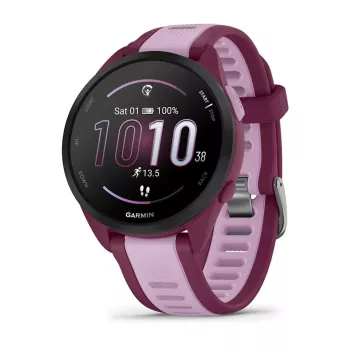 Smartwatch GARMIN Forerunner 165 Music, 43 mm Polymergehäuse, 1,2 Zoll AMOLED 390x390, GPS/GLONASS/Galileo, 5 ATM, 11 Tage Akkulaufzeit